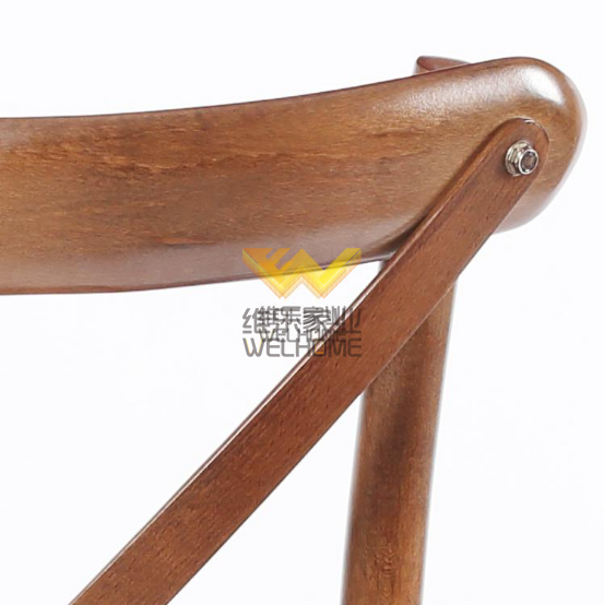 High quality hotsale oak wood cross back chair for event 